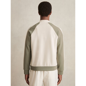 REISS PELHAM Interlock Colour Block Bomber Jacket